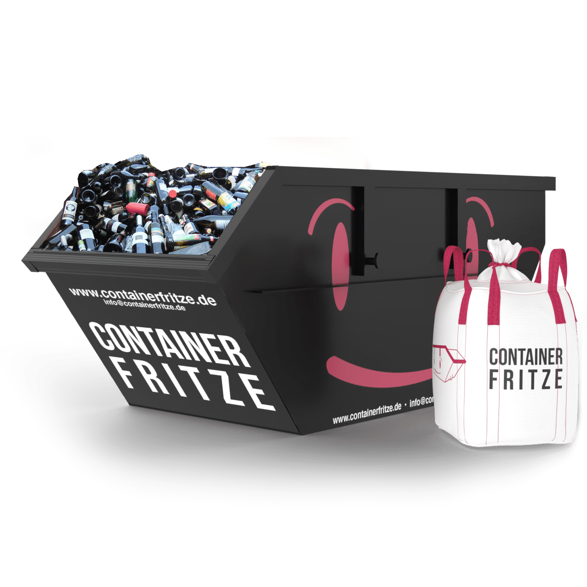 Glasverpackungen Container mieten Berlin