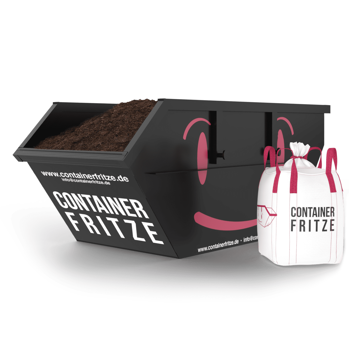 Füllboden dunkel gesiebt kaufen Berlin vom Containerfritze