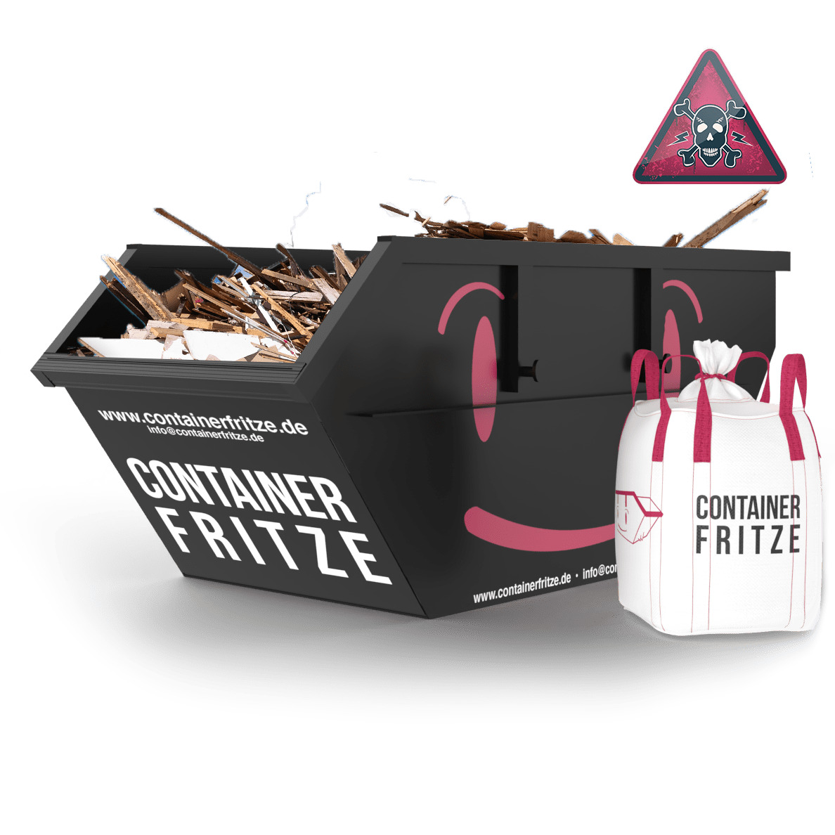 Holz A4 Container mieten Berlin – Container für schadstoffbelastetes Altholz A4